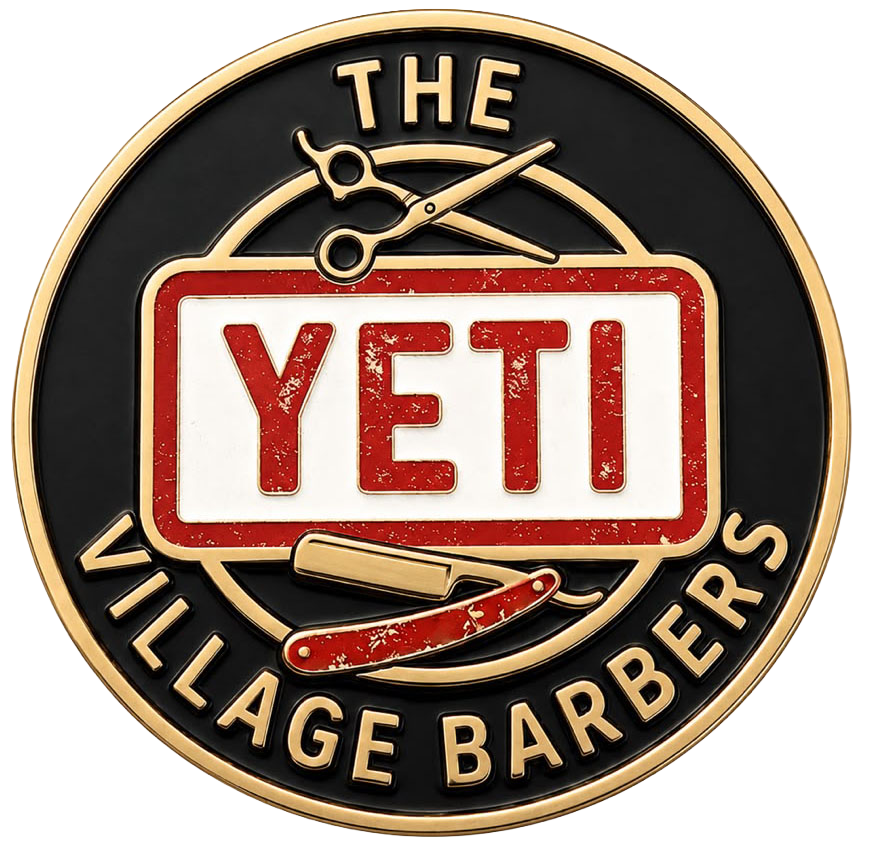 The Yeti Village Barbers logo